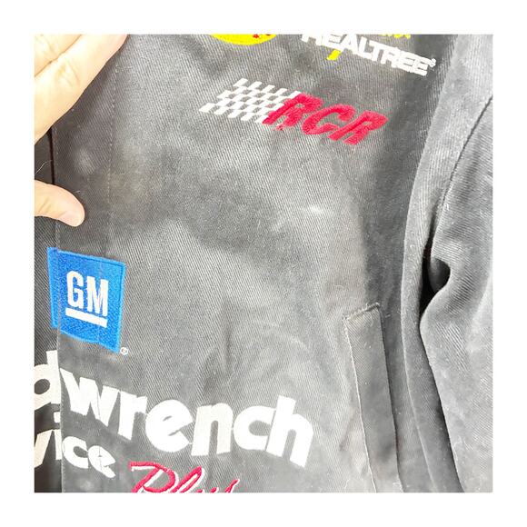Vintage Dale Earnhardt Goodwrench Service Plus Black NASCAR Jacket Men’s Large - Picture 8 of 13